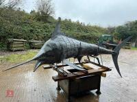 10' GALVANISED BLUE MARLIN SCULPTURE - 29