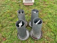 4 ELTEX POULTRY FEEDERS - 4