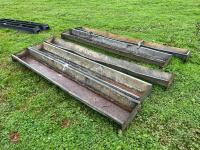 5 GROUND FEED TROUGHS - 3