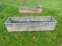 6' GALVANISED FEED/WATER TROUGH - 4