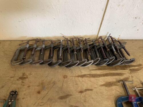 34 MIXED G CLAMPS
