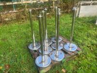 8 STAINLESS STEEL BARRIER STANDS