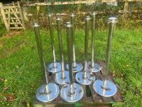 8 STAINLESS STEEL BARRIER STANDS - 2