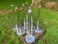 8 STAINLESS STEEL BARRIER STANDS - 3