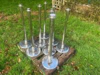 8 STAINLESS STEEL BARRIER STANDS - 5