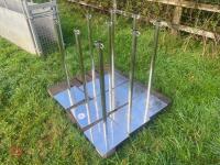 9 STAINLESS STEEL BARRIER STANDS - 2