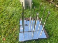 9 STAINLESS STEEL BARRIER STANDS - 3