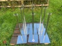 9 STAINLESS STEEL BARRIER STANDS - 4