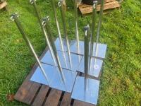 9 STAINLESS STEEL BARRIER STANDS - 5