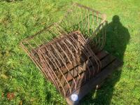 3 ORNATE IRON HAY RACK - 2