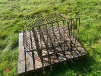 3 ORNATE IRON HAY RACK - 4