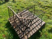 3 ORNATE IRON HAY RACK - 5