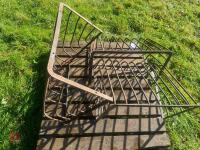 3 ORNATE IRON HAY RACK - 6