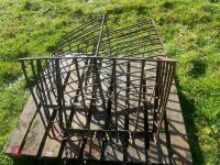 3 ORNATE IRON HAY RACK - 8