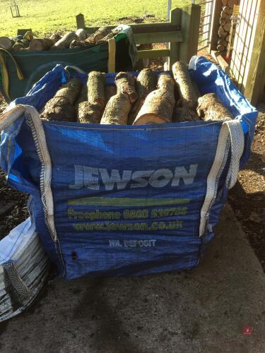 ONE DUMPY BAG OF DEAD ELM LOGS