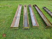 5 SHEEP FEED TROUGHS - 4