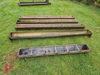 5 SHEEP FEED TROUGHS - 7