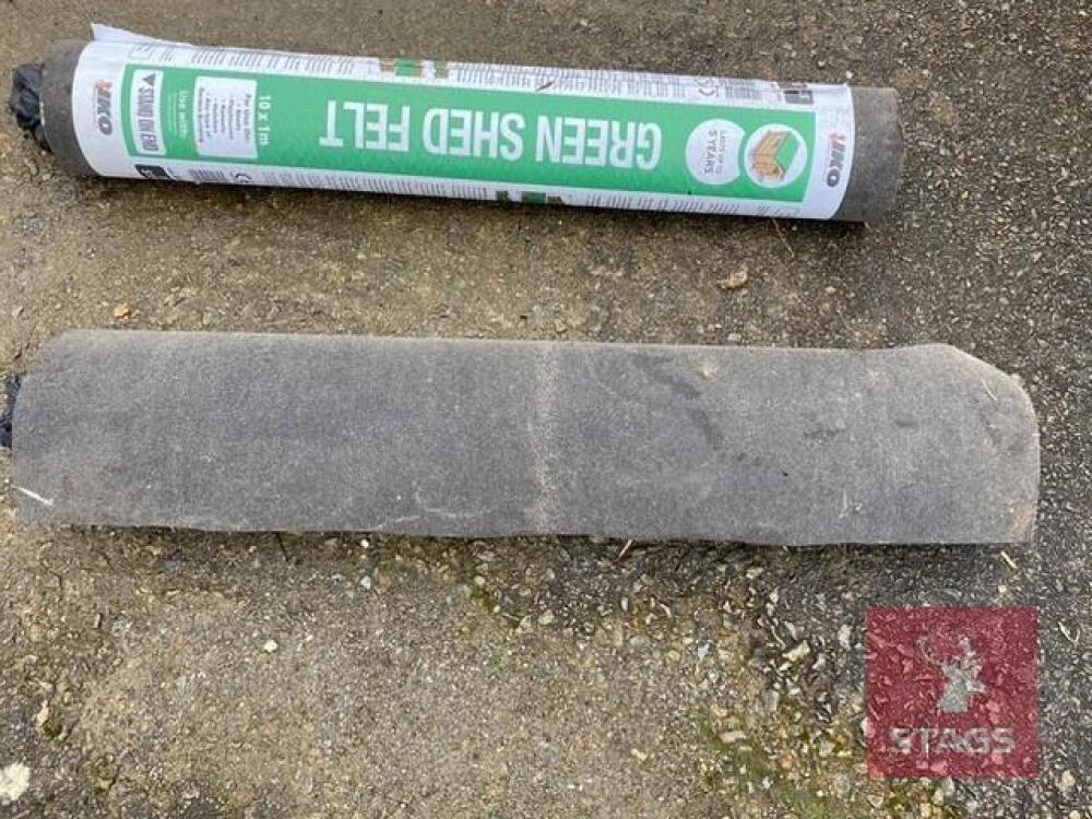 2 ROLLS OF 1M WIDE MINERAL ROOFING
