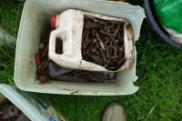 11 TUBS OF NUTS AND BOLTS, WASHERS ETC - 4