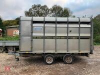 2002 12' IFOR WILLIAMS LIVESTOCK TRAILER - 2