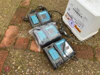 3 MAKITA 18V CHARGERS (3)
