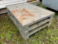 3 GALVANISED PALLETS (65) - 2