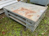 3 GALVANISED PALLETS (65) - 3