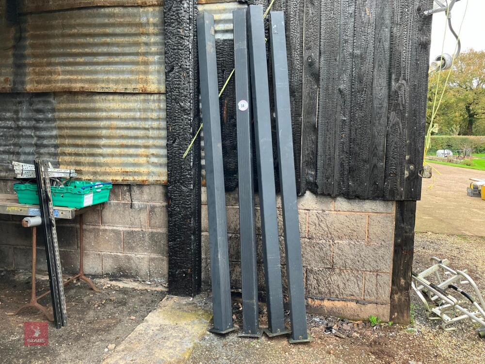 4 ALUMINIUM POSTS (34)