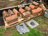 2 PALLETS OF CLAY RIDGE TILES (44)