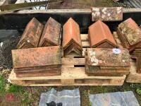 2 PALLETS OF CLAY RIDGE TILES (44) - 12