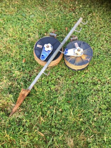 FENCE POST & 2 REELS OF WIRE