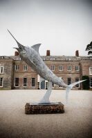 10' GALVANISED BLUE MARLIN SCULPTURE - 2