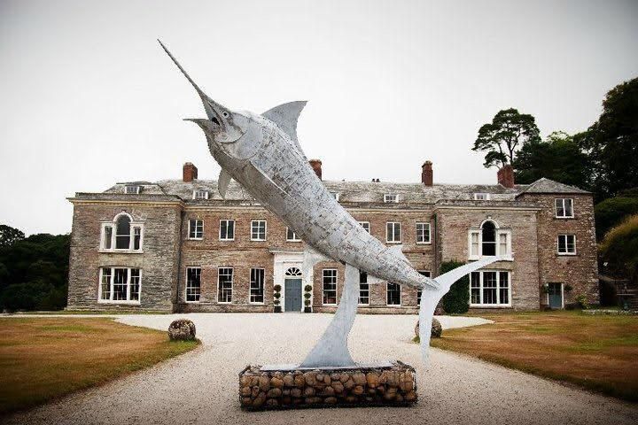 10' GALVANISED BLUE MARLIN SCULPTURE