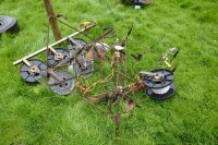 2 ELECTRIC FENCE REEL TREE POSTS - 4