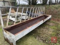 15' CATTLE FEED BARRIER TROUGH