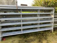 5 X 10' GALVANISED CATTLE HURDLES - 2