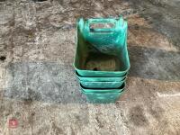 5 PLASTIC SALT LICK HANGING BUCKETS