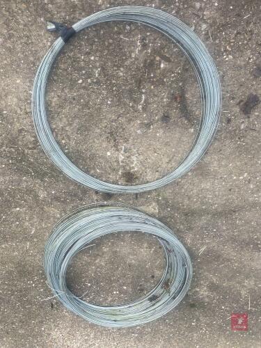 2 REEMS OF GALVANISED HIGH TENSILE WIRE