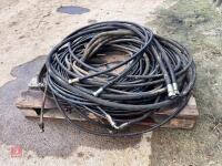 PALLET OF USED HYDRAULIC HOSES