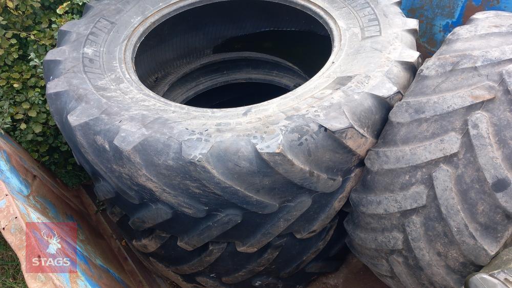 PAIR OF MICHELIN 580/70R38 TYRES