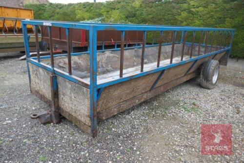 JOHN SHEPHERD 18' CATTLE FEED TRAILER