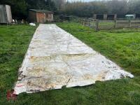 2 X HEAVY DUTY TARPAULIN SHEETS - 4