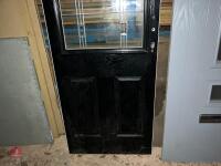 2M X 74CM X 45MM BLACK COMPOSITE DOOR - 2