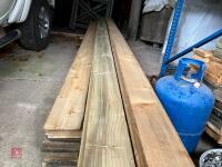 80 LENGTHS OF 6'' FEATHER EDGE BOARD - 6