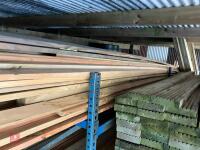 LARGE QTY OF CEDAR & LARGE TIMBER - 8