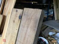 2 X 1.9M X 20CM X 10CM WOODEN SLEEPERS - 2