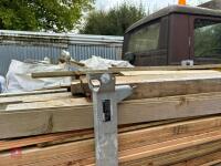 2 GALVANISED STILLAGES OF MIXED TIMBER - 2