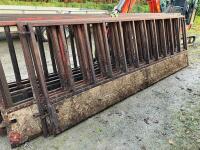 4 X CATTLE FEED BARRIERS - 18