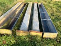 5 GALVANISED SHEEP FEED TROUGHS - 6