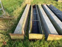 5 GALVANISED SHEEP FEED TROUGHS - 7